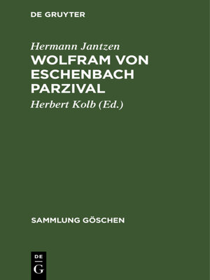 cover image of Wolfram von Eschenbach Parzival